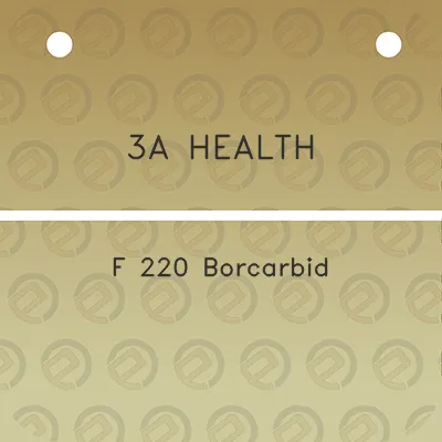 3a-health-f-220-borcarbid