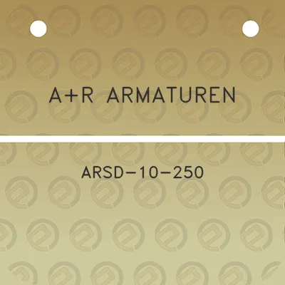 ar-armaturen-arsd-10-250