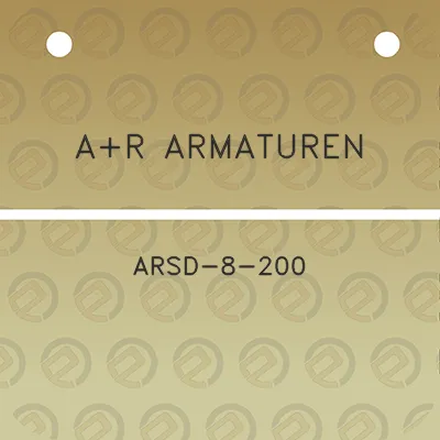 ar-armaturen-arsd-8-200
