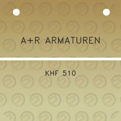 ar-armaturen-khf-510