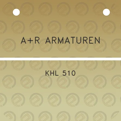 ar-armaturen-khl-510