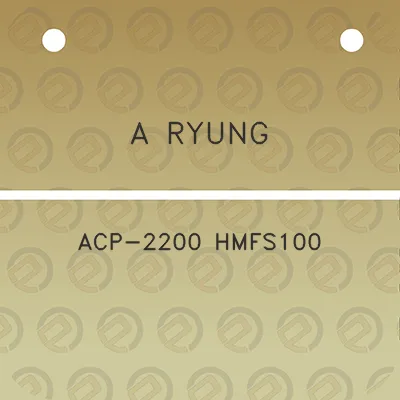 a-ryung-acp-2200-hmfs100