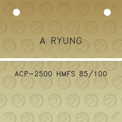 a-ryung-acp-2500-hmfs-85100