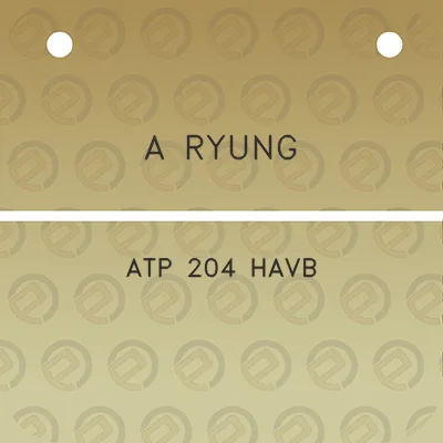 a-ryung-atp-204-havb