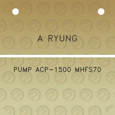 a-ryung-pump-acp-1500-mhfs70