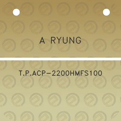 a-ryung-tpacp-2200hmfs100