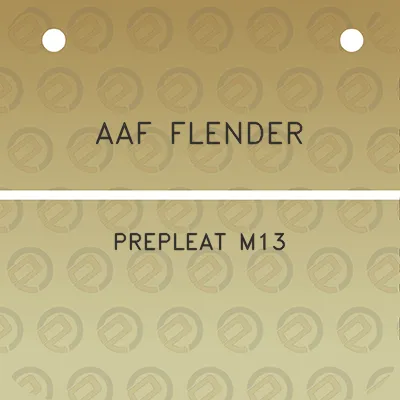 aaf-flender-prepleat-m13