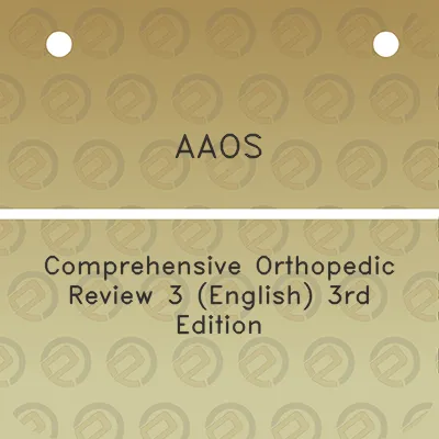 aaos-comprehensive-orthopedic-review-3-english-3rd-edition