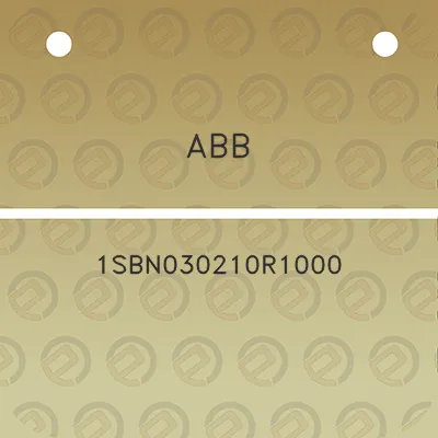 abb-1sbn030210r1000