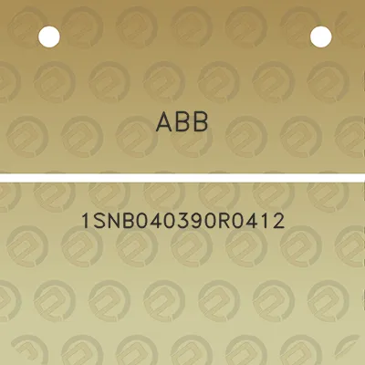 abb-1snb040390r0412