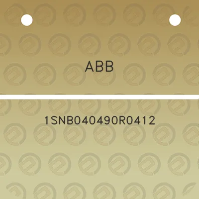 abb-1snb040490r0412