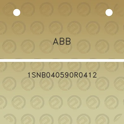 abb-1snb040590r0412