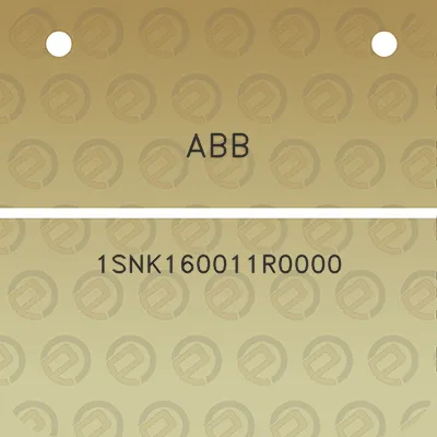 abb-1snk160011r0000