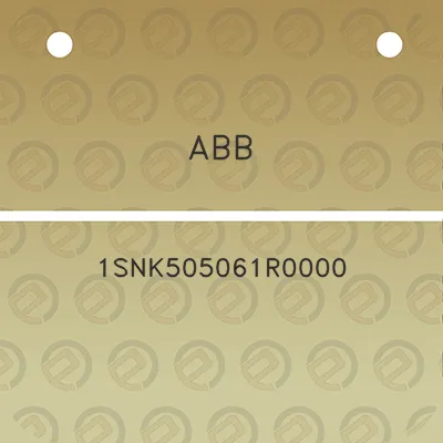 abb-1snk505061r0000