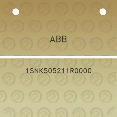 abb-1snk505211r0000