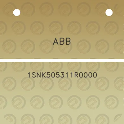 abb-1snk505311r0000