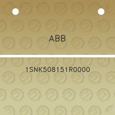 abb-1snk508151r0000