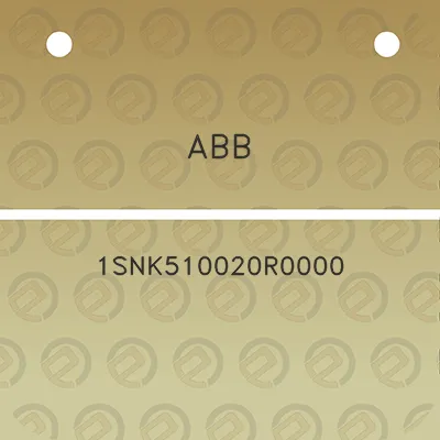 abb-1snk510020r0000