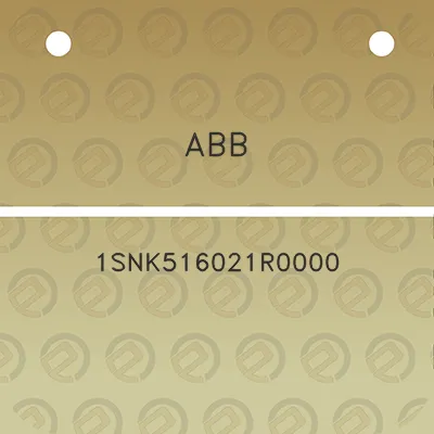 abb-1snk516021r0000