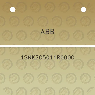 abb-1snk705011r0000