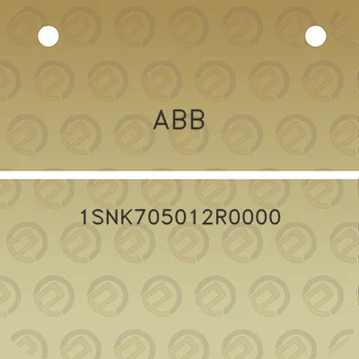 abb-1snk705012r0000