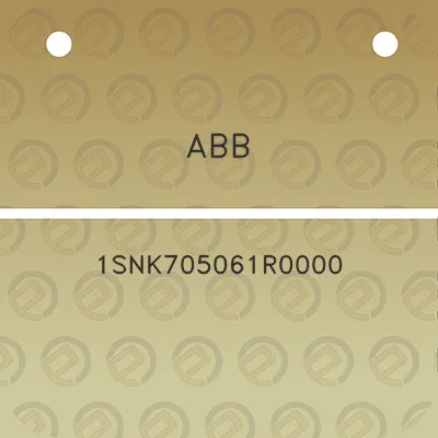 abb-1snk705061r0000