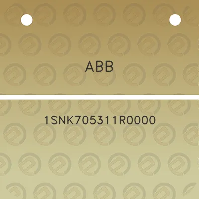 abb-1snk705311r0000