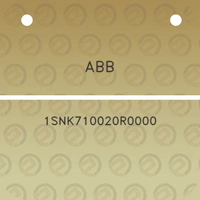 abb-1snk710020r0000