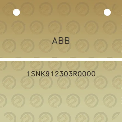 abb-1snk912303r0000