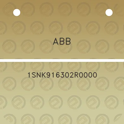 abb-1snk916302r0000