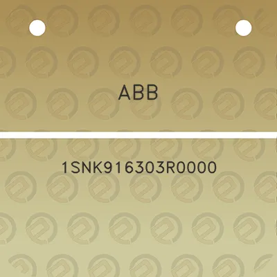 abb-1snk916303r0000