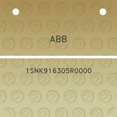 abb-1snk916305r0000