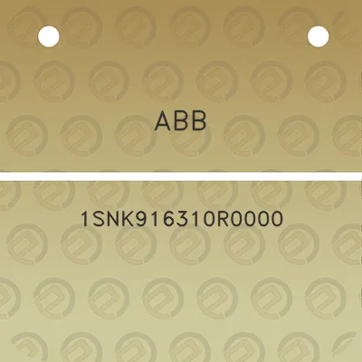 abb-1snk916310r0000