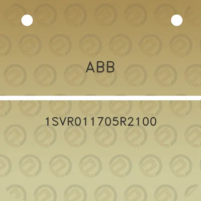 abb-1svr011705r2100