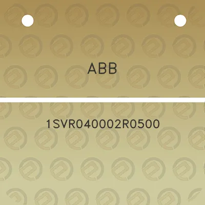 abb-1svr040002r0500