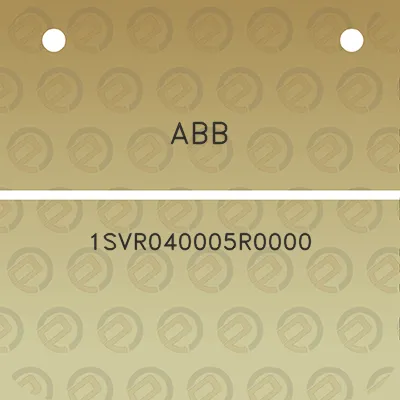 abb-1svr040005r0000