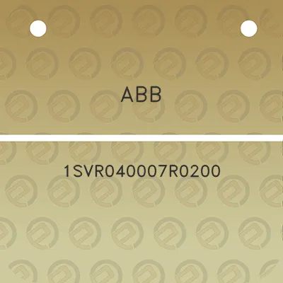 abb-1svr040007r0200