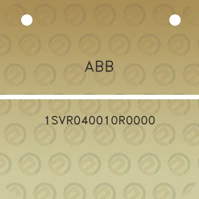 abb-1svr040010r0000