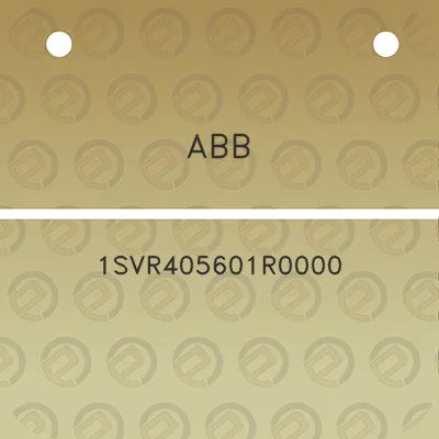 abb-1svr405601r0000