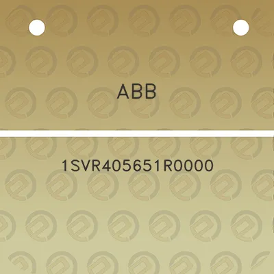 abb-1svr405651r0000