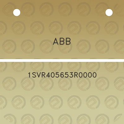 abb-1svr405653r0000