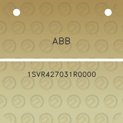 abb-1svr427031r0000