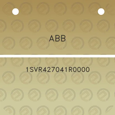 abb-1svr427041r0000