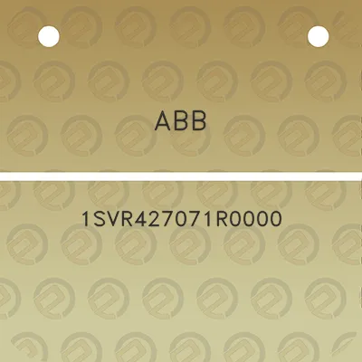 abb-1svr427071r0000