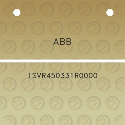 abb-1svr450331r0000