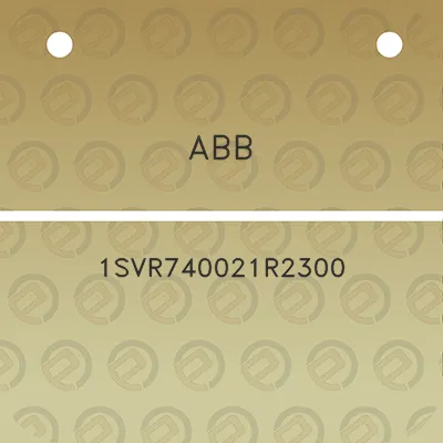 abb-1svr740021r2300