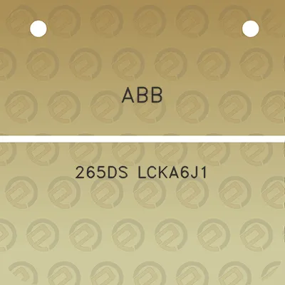 abb-265ds-lcka6j1