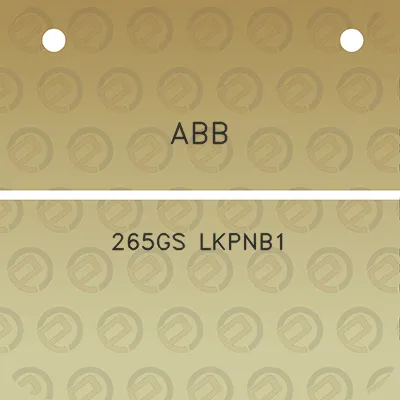 abb-265gs-lkpnb1