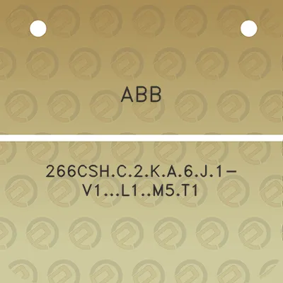 abb-266cshc2ka6j1-v1l1m5t1