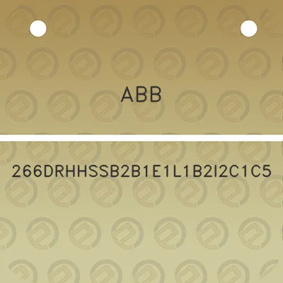 abb-266drhhssb2b1e1l1b2i2c1c5